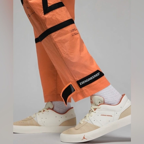 Nike Air Jordan 23 Engineered Woven Pants Rust Oxide Size 3XL Warm Up Nylon - Picture 2 of 15